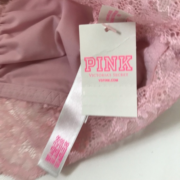 PINK Light Pink Lace Bralette - Picture 4 of 9